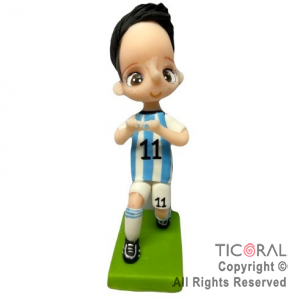 ADORNO JUGADOR FUTBOL DI MARIA ARGENTINA A. PORCELANA FRIA x 1